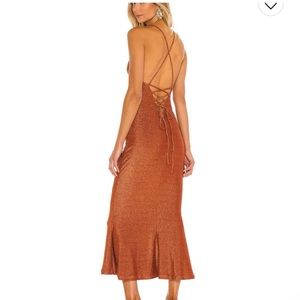 NWT MISHA Greta Dress in Copper Revolve
